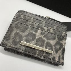 Steve Madden Leopard Credit Card Wallet