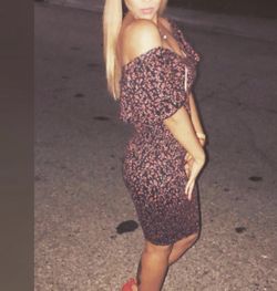 Off The Shoulder Rose Dress