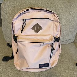 Pink Jansport  5 Zipper Backpack 