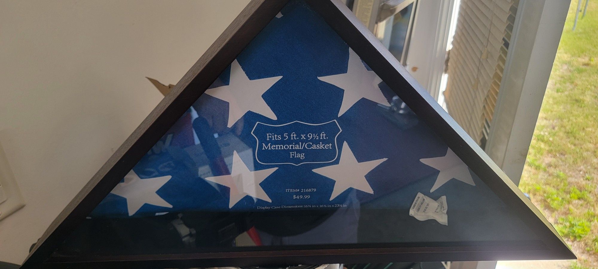 Triangle Flag Display Case