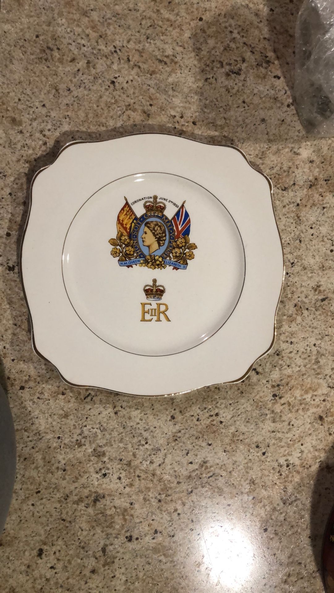 Coronation plate of Queen Elizabeth II