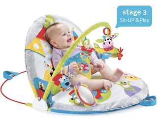 Yookidoo Baby Play Gym Lay to Sit-Up Play Mat. 3-in-1 Infant Activity Center for Newborns. 0-12 Month