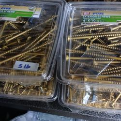 New 5Lbs 4" Exterior Screws, $20 each Box.