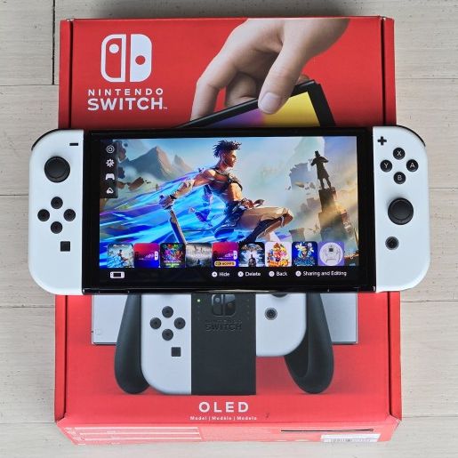 Brand New Nintendo Switch OLED Bundle *Modded* Triple-boot Systems | Android Tablet Mode w/Movie + Live TV Steaming | 1TB Micro SD 