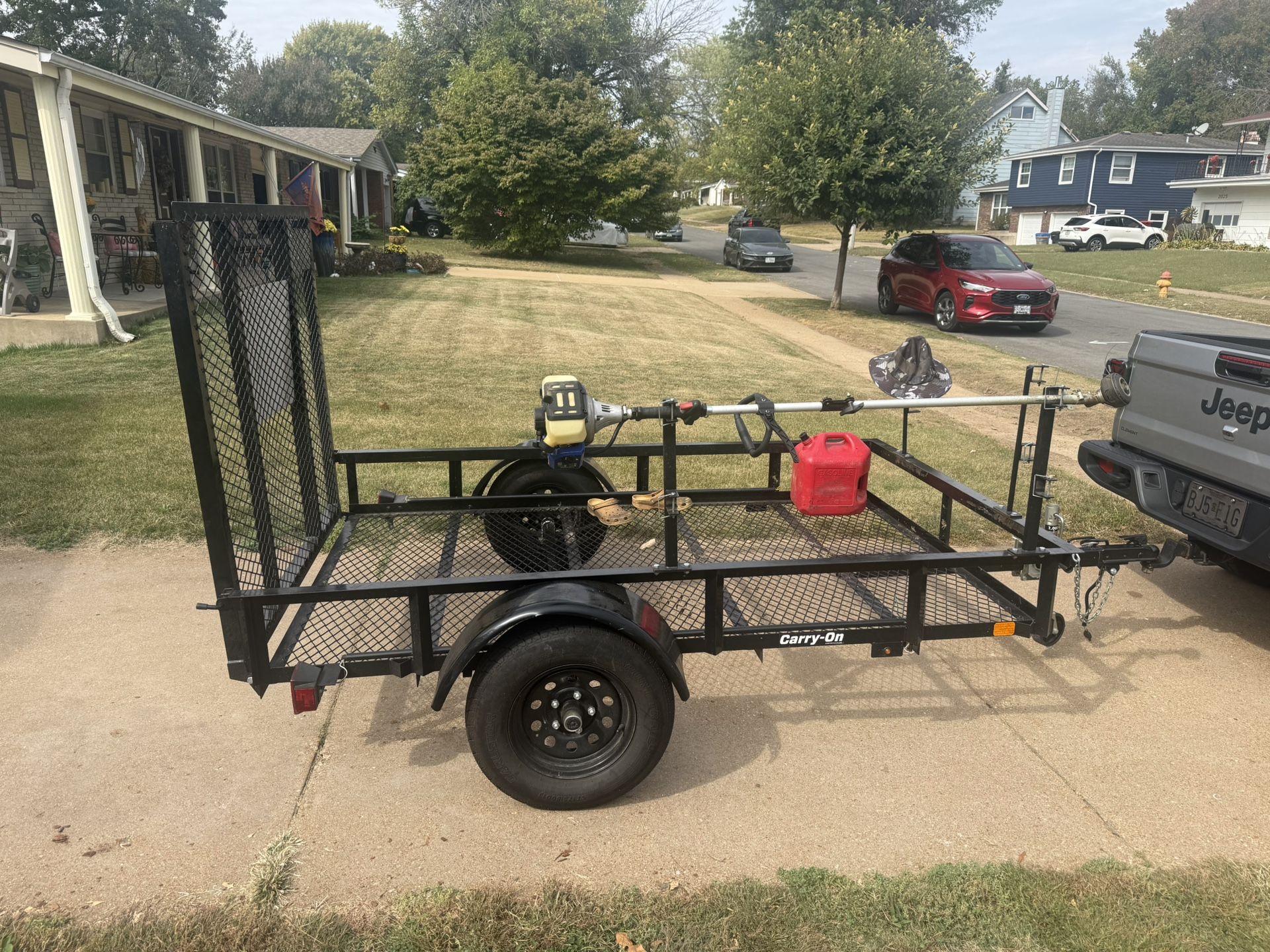 360 Lawnmower And Utility Trailer