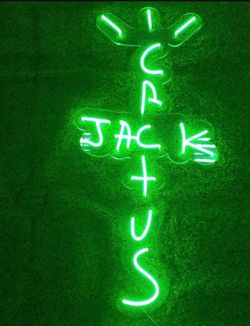 Cactus Jack neon sign
