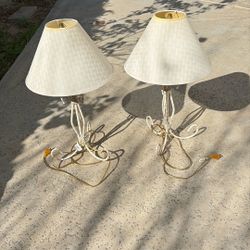2 Lamps For Sale With Shades 