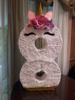Unicornio piñata números