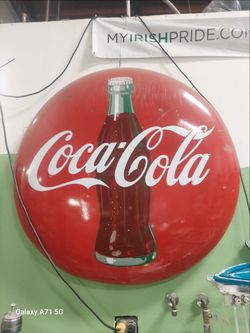 1940s Coke ceramic sign