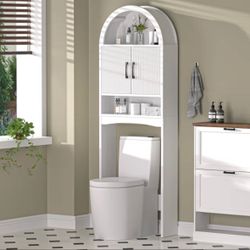 Over the toilet ached storage