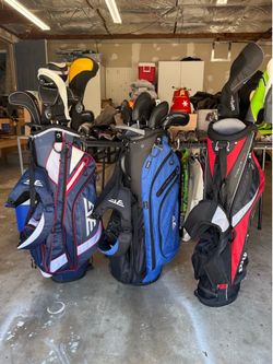 Golf clubs and Golf Bags
