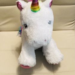 The Petting Zoo, Lash'z Unicorn Stuffed Animal, 10 inch