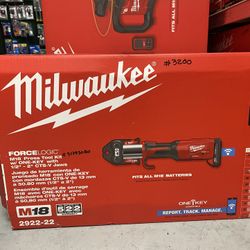 Milwaukee M18 Forge Logic Press Tool Kit 1/2”-2” CT’s-v Jaws