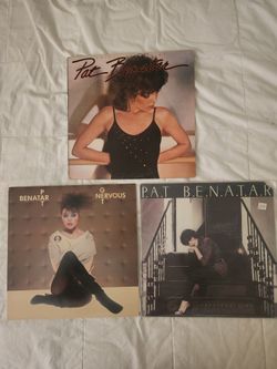 Pat Benetar 3 Vintage Vinyl Records VG+