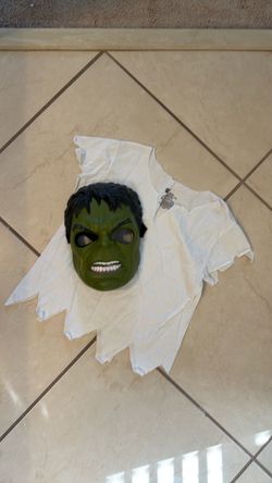Hulk Halloween Mask and shirt size medium - boys Halloween costume