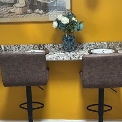 Brown Counter Stools 