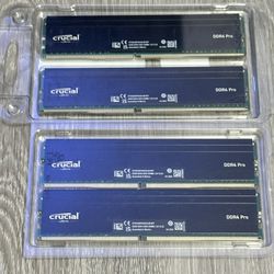 Crucial 128GB DDR4 3200MHZ Memory/Ram (4x32gb) with Heat Spreader