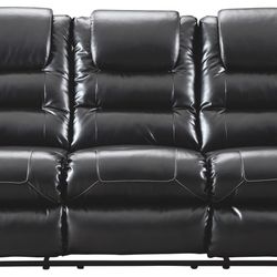 Black Reclining Sofa In Stock For Immediate Delivery 