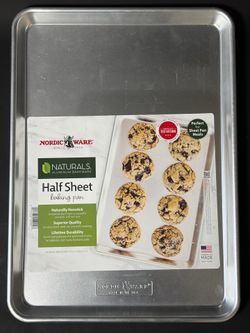 Nordicware Aluminum Half Sheet Nonstick Baking Pan (17.9” x 12.9”)