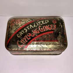 Crystalized Chyloong Ginger R.H. Macy & Co. New York Spice Tin 1900’s