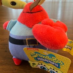 🦀 Mr. Krabs 5” Plush - SpongeBob SquarePants (Brand New with Tags)