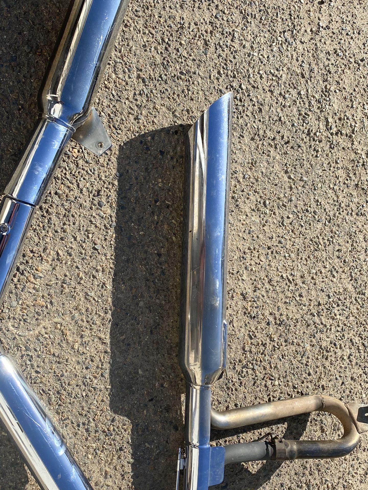 If Is Up Is Available! Suzuki Intruder Motorcycle, Bike Exhaust Pipes With Muffler. Make Me A Good Offer