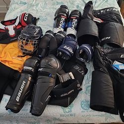 Bauer and CCM Hockey Gear