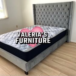New Queen Bed Frame With Mattress 