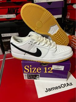 Nike dunk low white gum