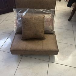 NEW LOW PROFILE BROWN CHAIR