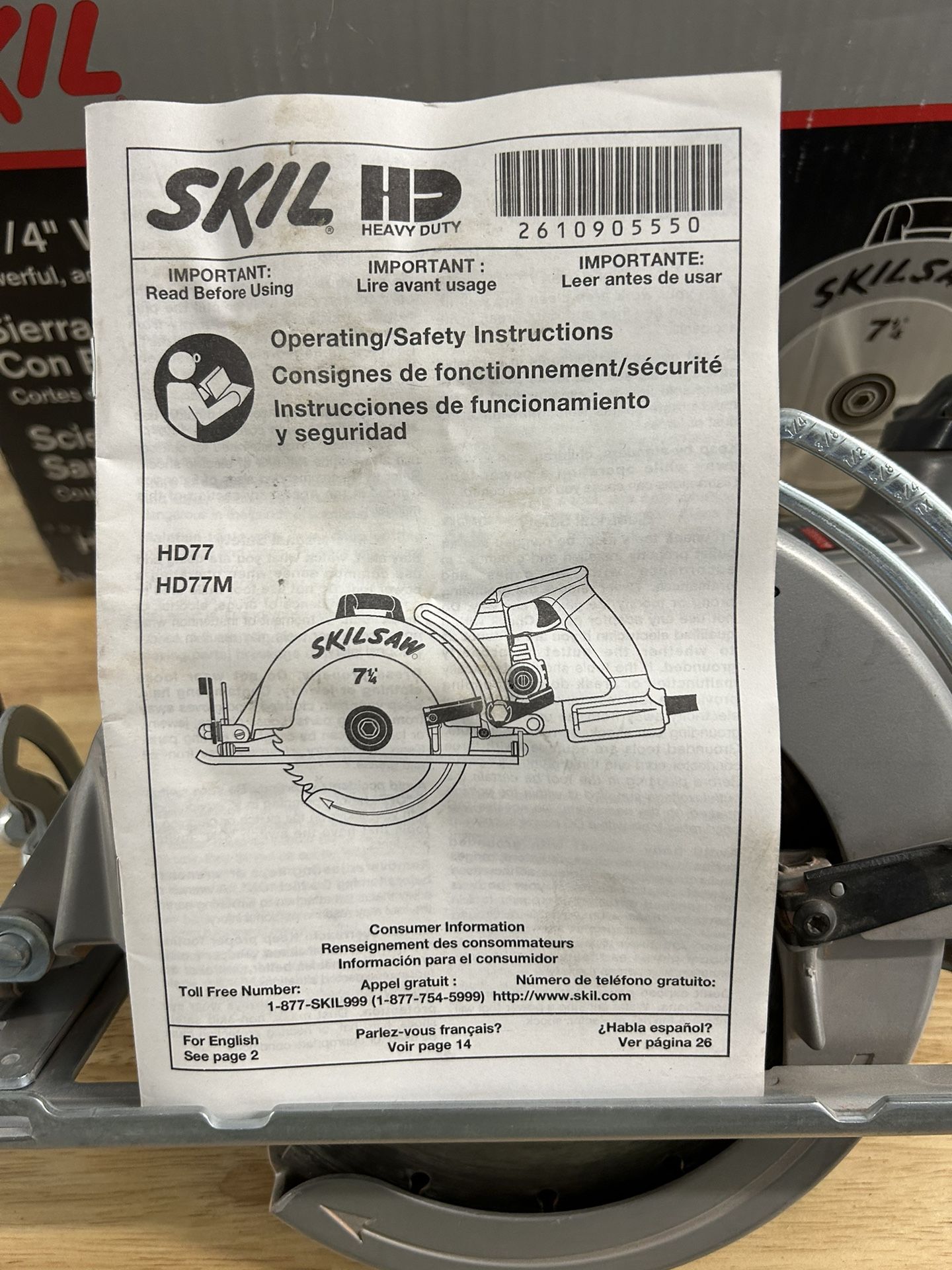 Worm drive Skilsaw