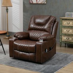 102abc Oversized Massage Recliner Chair with Heat, Large Electric Power Lift Recliner Chair with Hidden Cup Holder