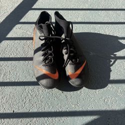 Nike Orange And Black Cleats