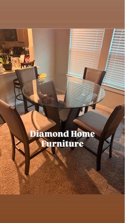 Dining Set 5pc Glass 😋🌺🌹🚛🔥🌺😎🌺🌺