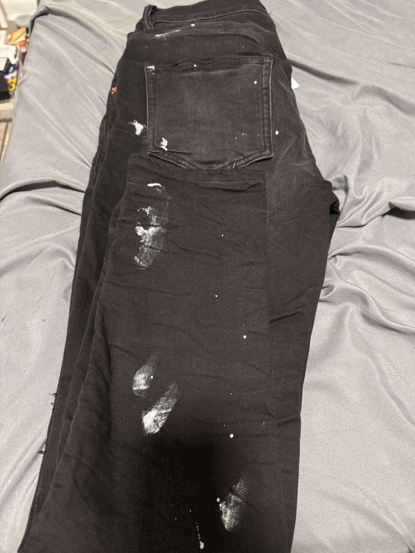 Purple Jeans Black Never Worn Size 34 