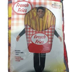 French Fries Adult Halloween Costumes. Size Adult Standard. *Tunic Only. 