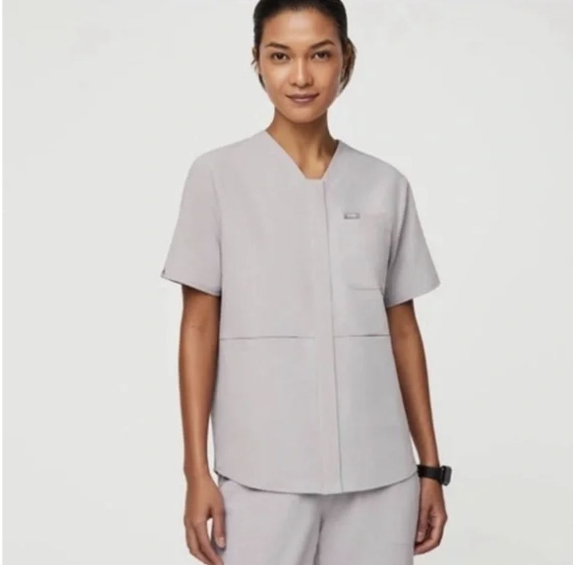 Figs Masaya Full Zip Scrub Top