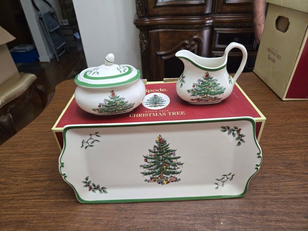 SPODE Holiday Serving Set.