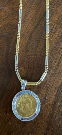 Gold coin necklace $3200