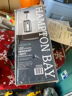Hampton Bay Hurley Large Exterior Pendant Light