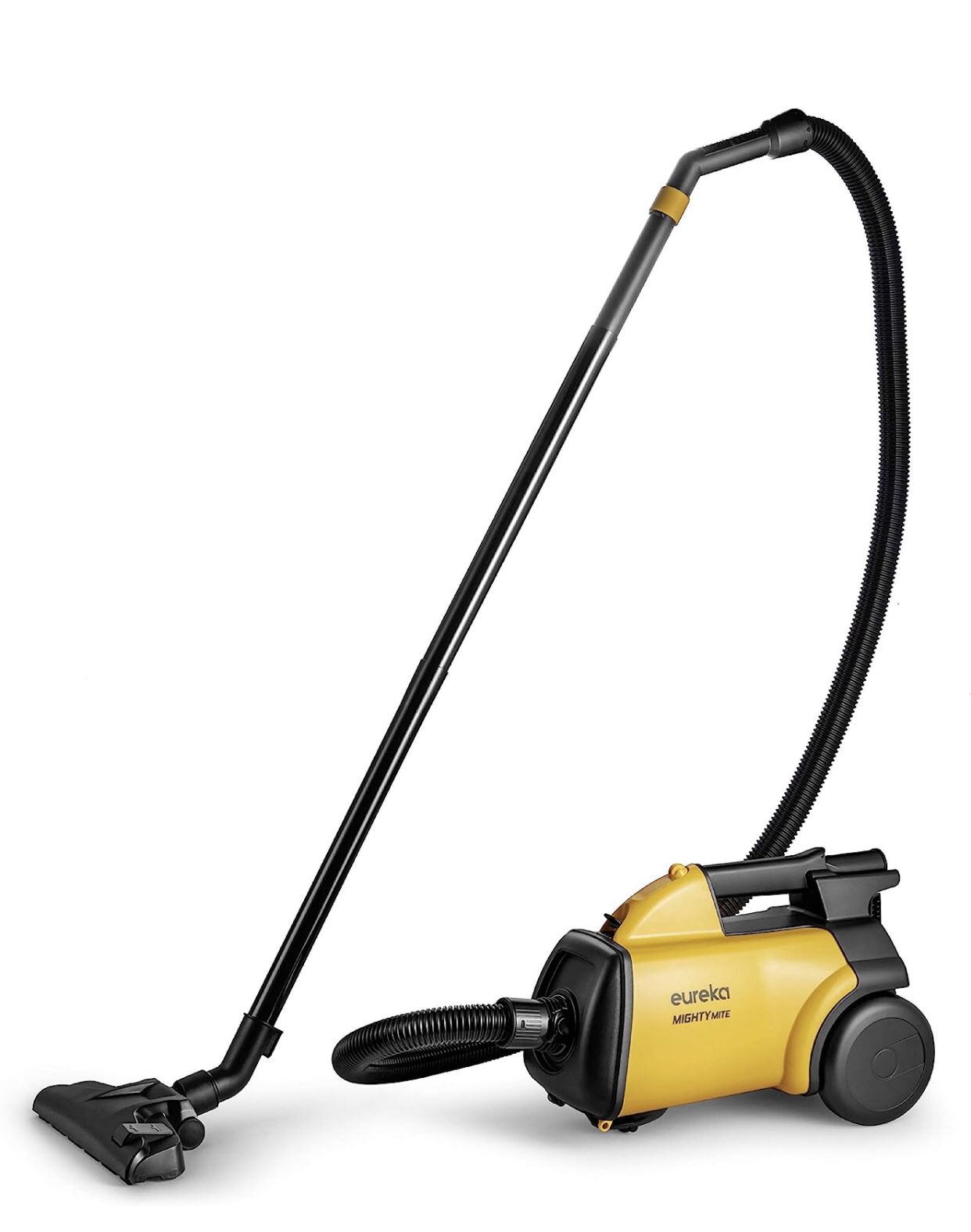 Eureka 3670M Canister Cleaner, Lightweight Powerful Vacuum for Carpets and Hard floors, w/ 5bags,Yellow