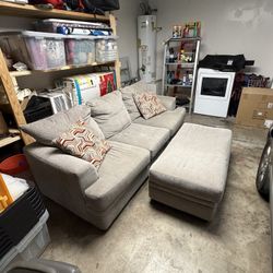 Couch with Ottoman
