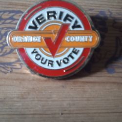 "Verify Your Orange County Vote" Pin