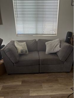 Grey loveseat/couch