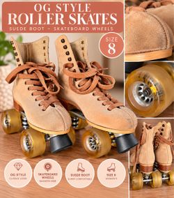 🛼✨ Super Cute OG Style Roller Skates – Size 8! ✨🛼