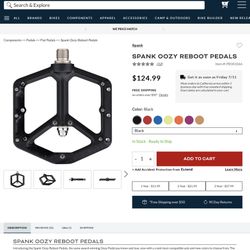 Spank Oozy Reboot Mountain Pedals New