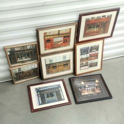 Hollywood Prop Bar Dummy Stock Art Print Decor Wood Frame Lot