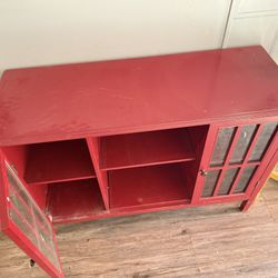 Red Wood Cabinet 