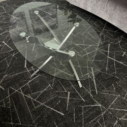 Oval glass Coffee Table 
