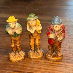 3 Syroco Hillbilly Band figurines